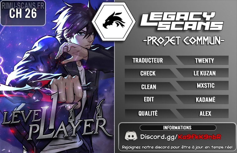 Level 1 Player Chapitre 26 - Page 1