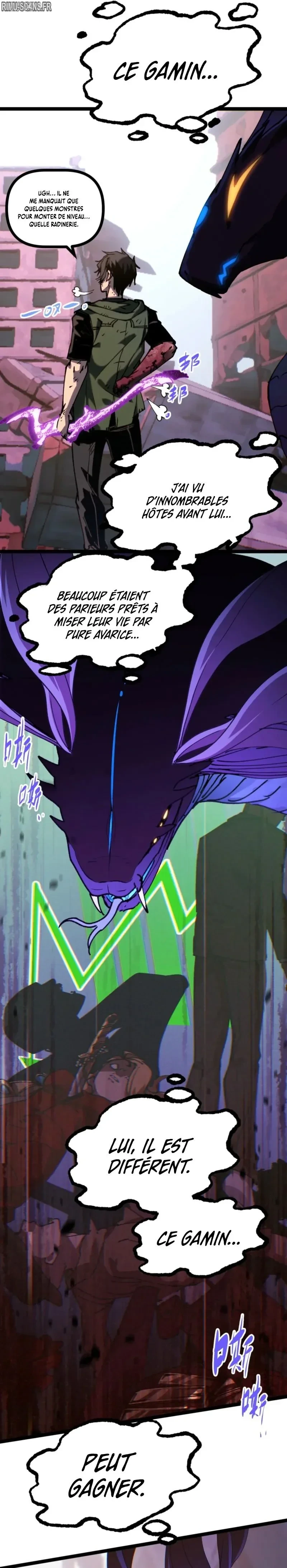 My basic attack infinitely stacks health I can blast a god apart with a single arrow Chapitre 7 - Page 34