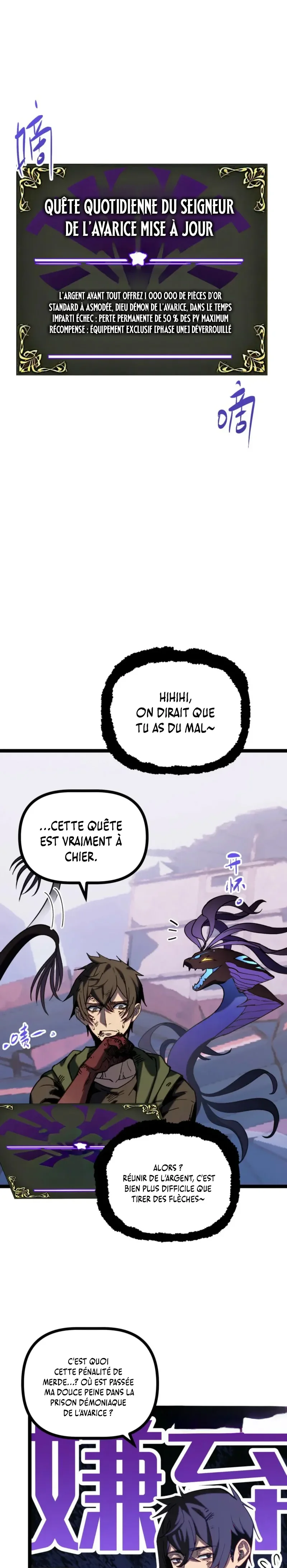 My basic attack infinitely stacks health I can blast a god apart with a single arrow Chapitre 8 - Page 3