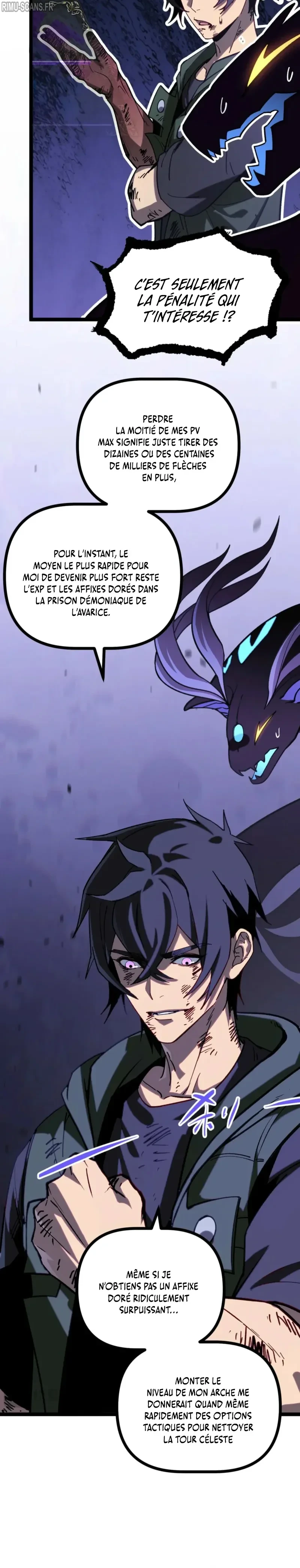 My basic attack infinitely stacks health I can blast a god apart with a single arrow Chapitre 8 - Page 4