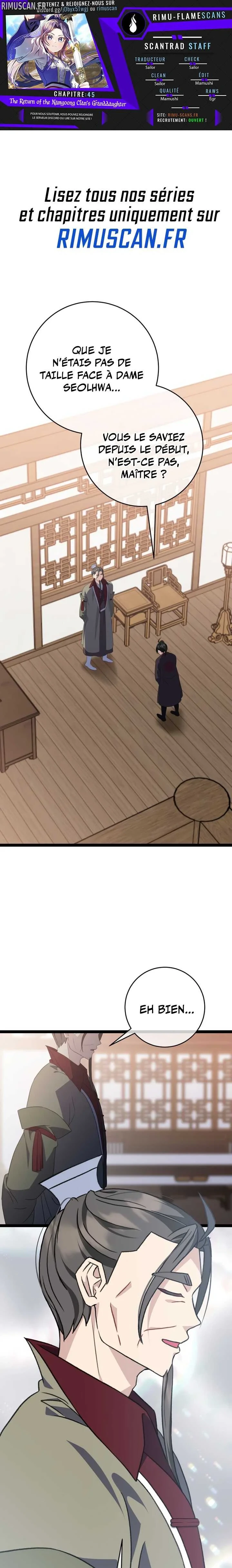 Return of the Namgung Clan's Granddaughte Chapitre 45 - Page 2
