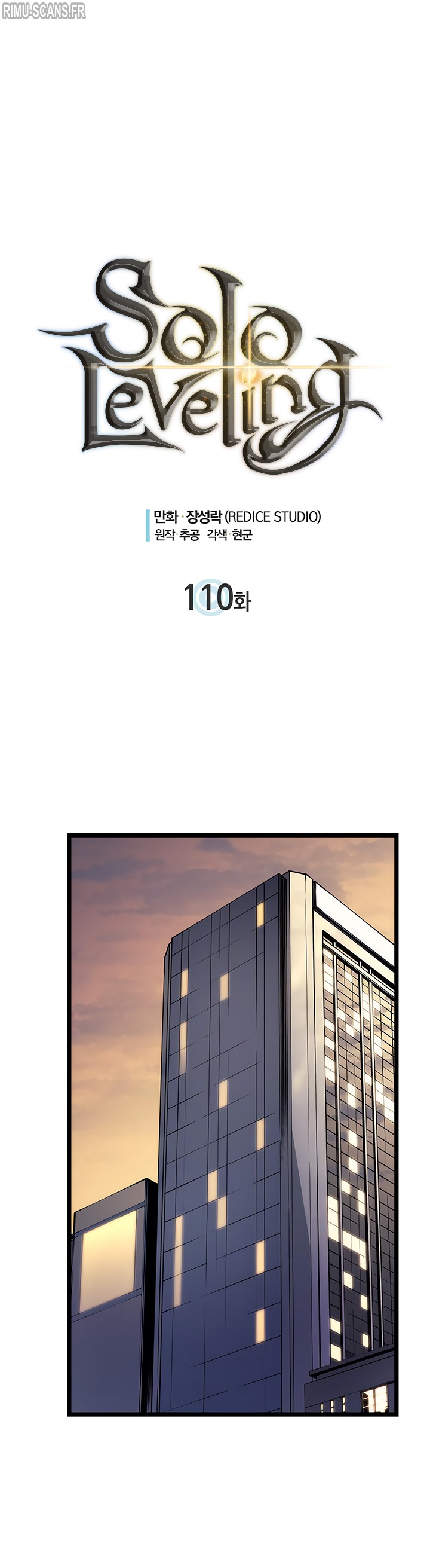 Solo Leveling Chapitre 110 - Page 1