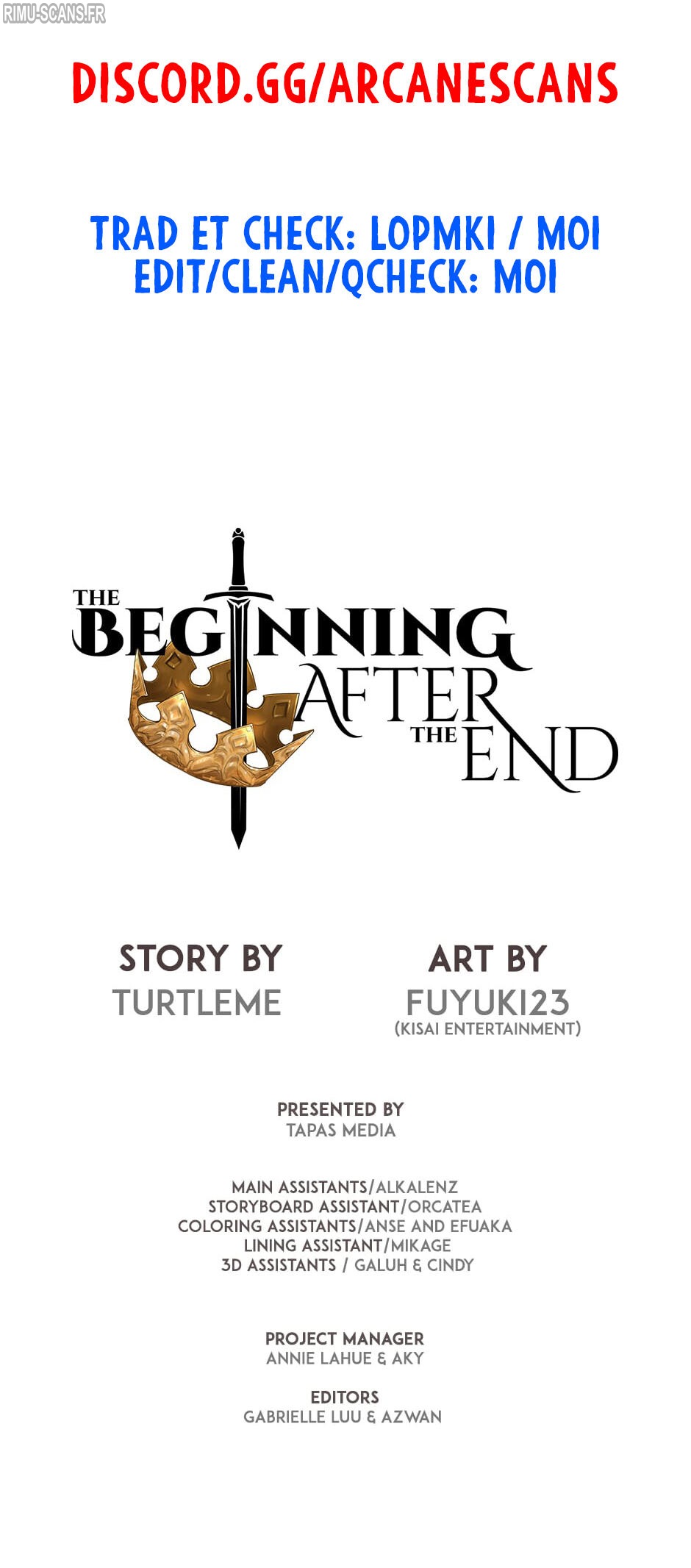 The Beginning After the End Chapitre 131 - Page 1